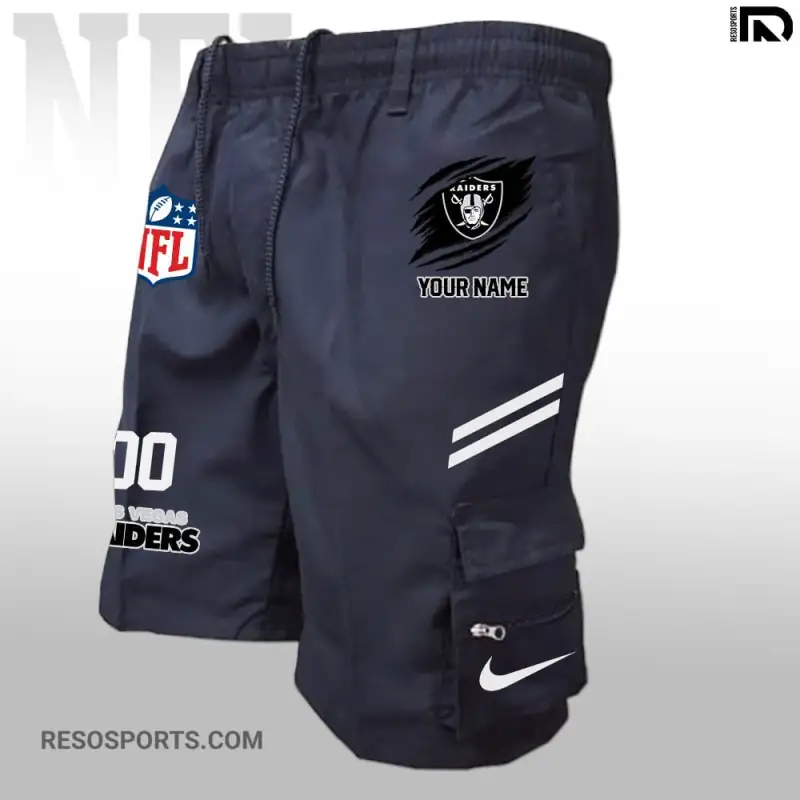 Las Vegas Raiders Multi-Pockets Man Shorts 2