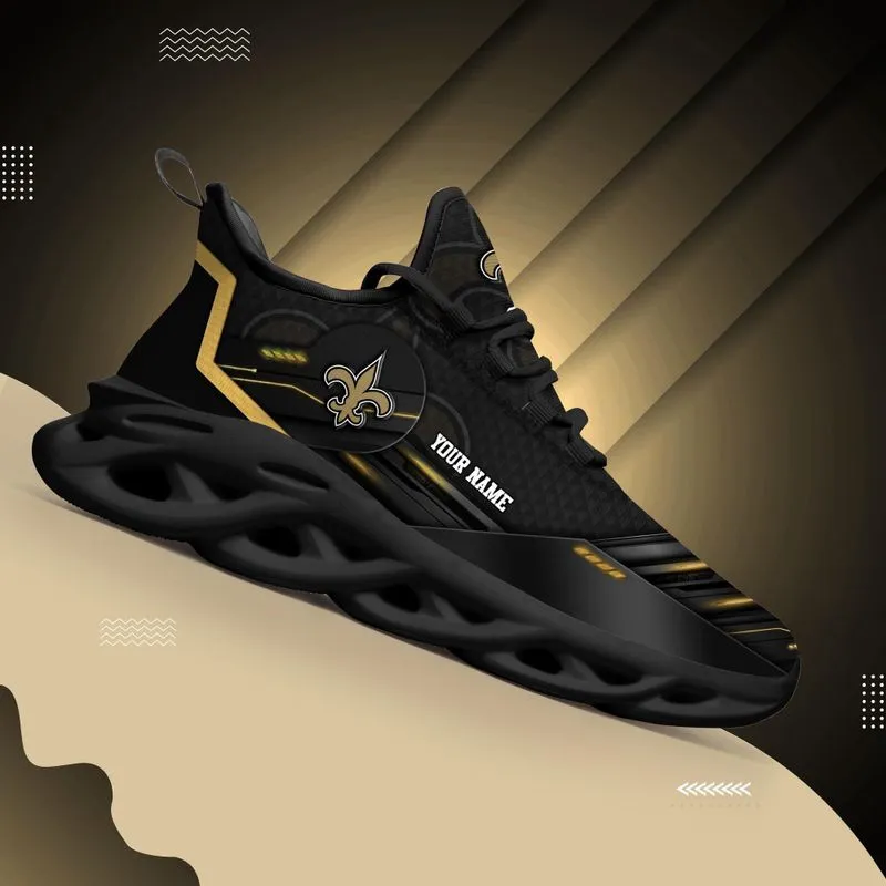 New Orleans Saints Personalized Yezy Running Sneakers - Image 2