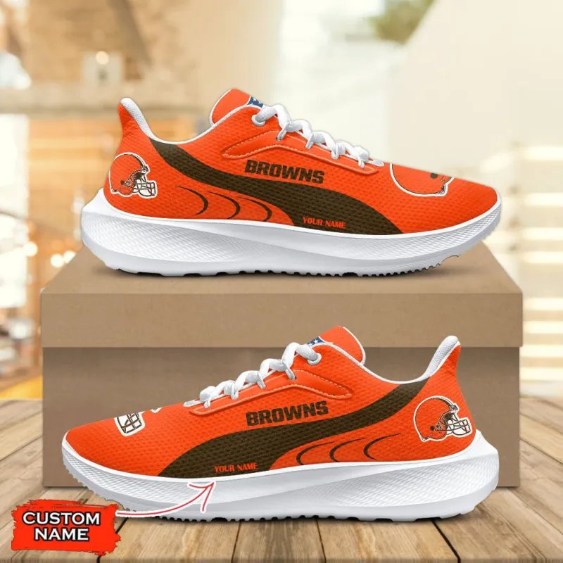 Cleveland Browns Lightweight Patch Decor Running Shoes