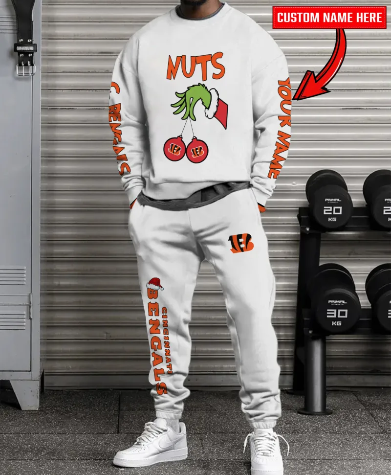 Cincinnati Bengals Christmas Sweater and Sweatpants Combo