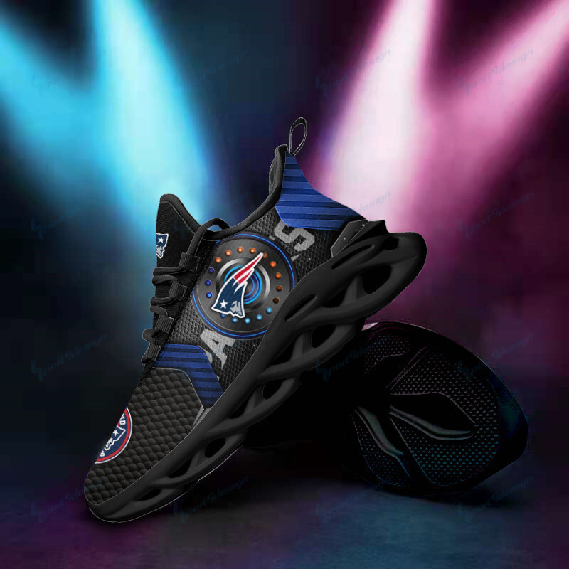 New England Patriots Yezy Running Sneakers Top View
