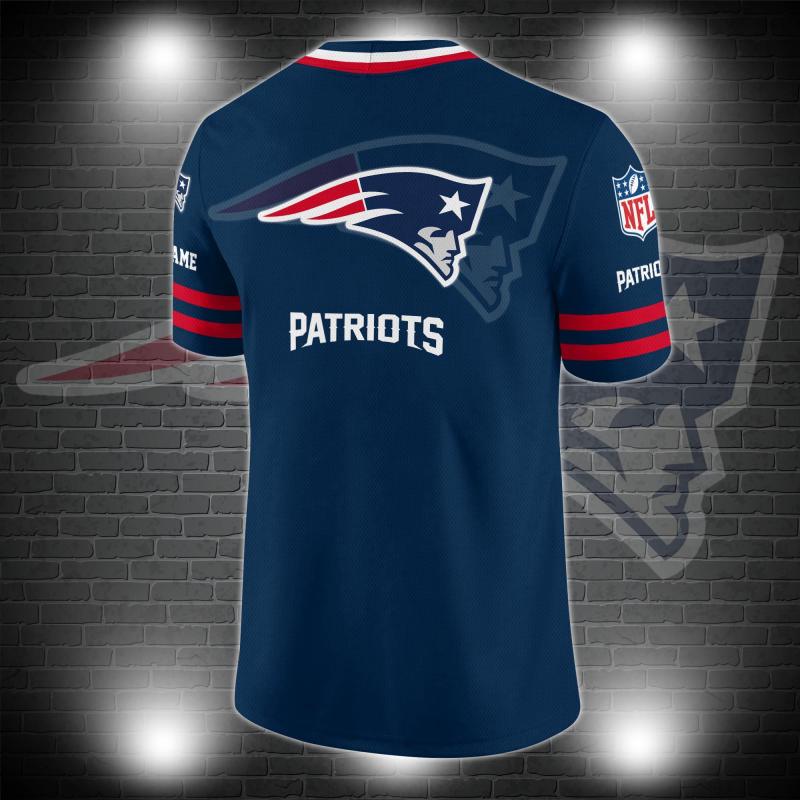 New England Patriots Personalized V-neck Football Jersey Image 3