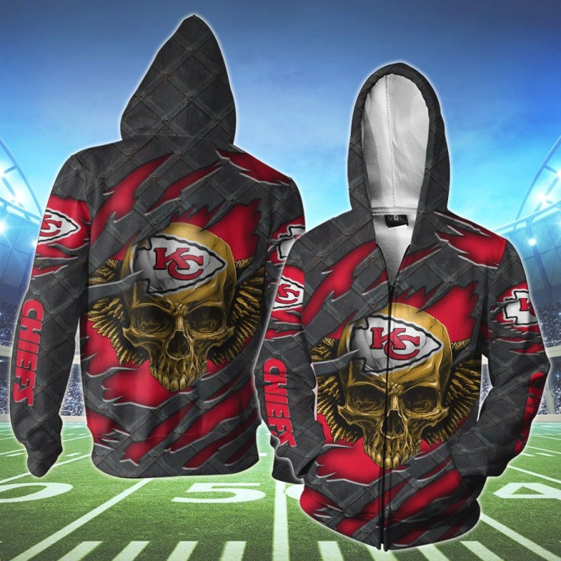 Kansas City Chiefs Ugly Christmas Sweater Side View