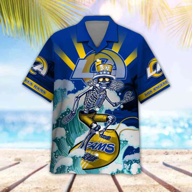 Los Angeles Rams Button Shirt Back