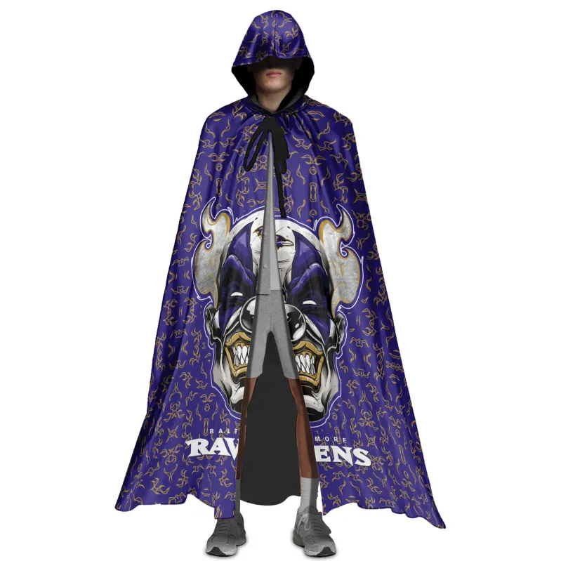 Baltimore Ravens Halloween Cloak Front View
