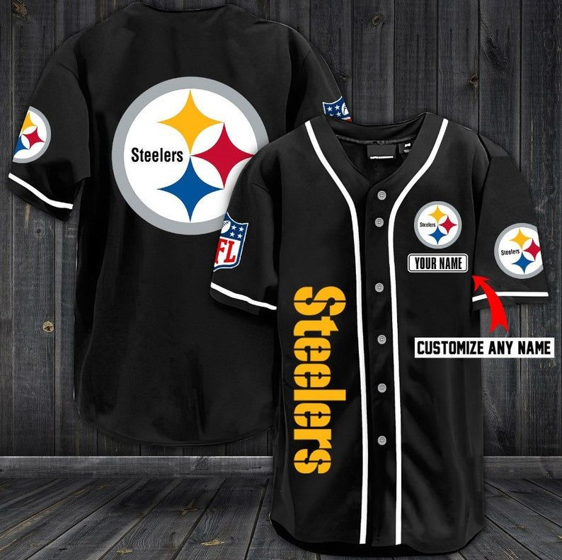 Pittsburgh Steelers Personalized Baseball Jersey Shirt