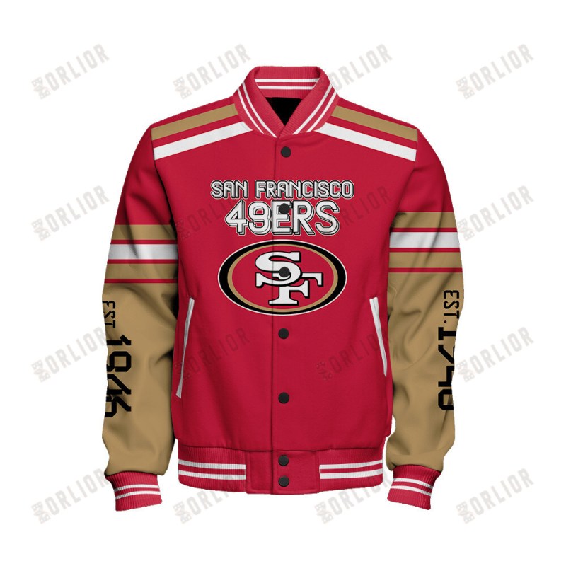San Francisco 49ers Varsity Jacket Design