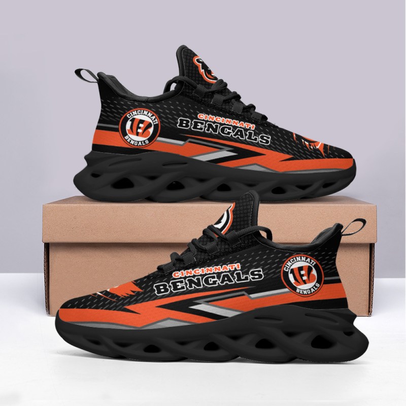 Cincinnati Bengals Yezy Running Sneakers Side View