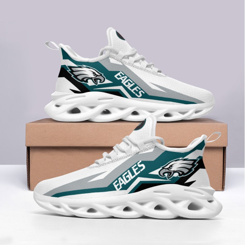 Philadelphia Eagles Yezy Running Sneakers Side View