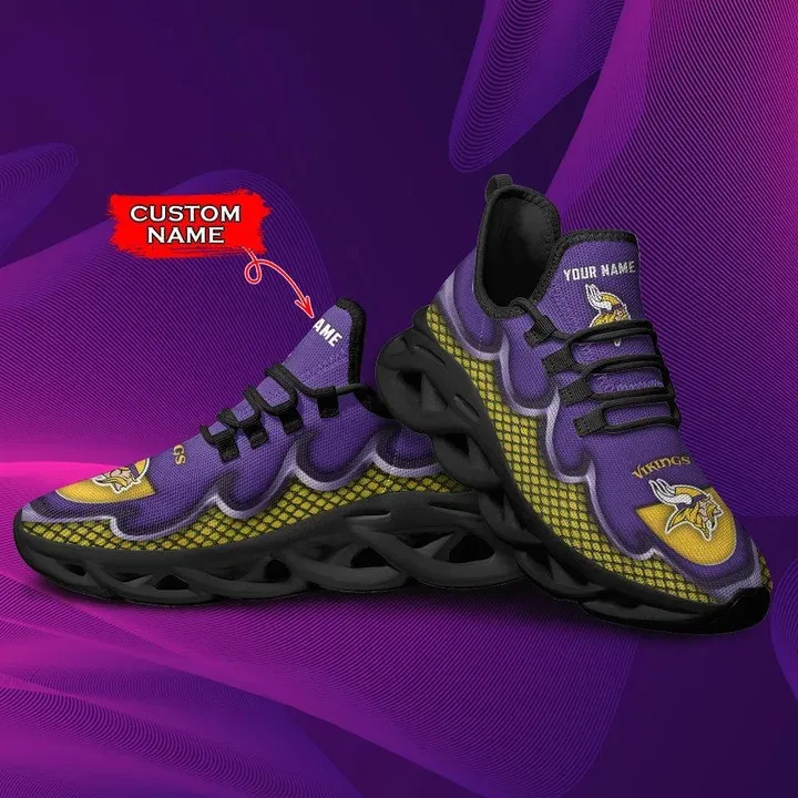 Minnesota Vikings Personalized Yezy Running Sneakers 5