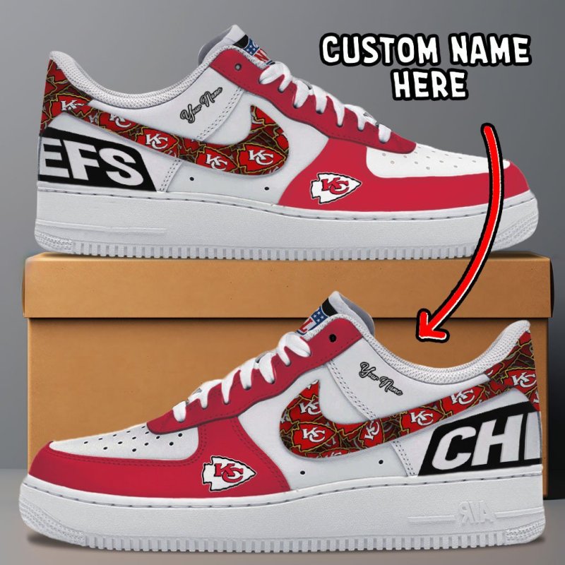 Kansas City Chiefs Personalized AF1-1 Shoes
