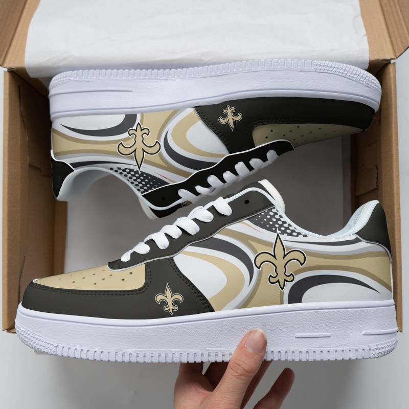 New Orleans Saints AF1 Shoes Back View