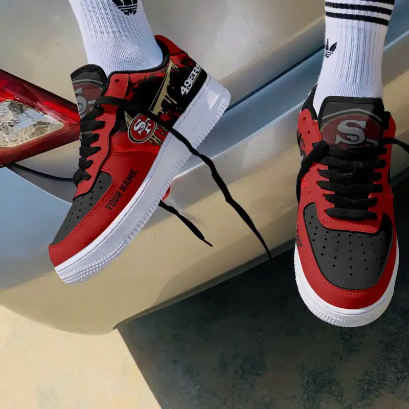 San Francisco 49ers Personalized AF1 Shoes Image 3