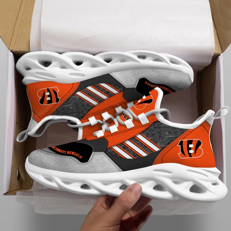Cincinnati Bengals Yezy Running Sneakers Side View