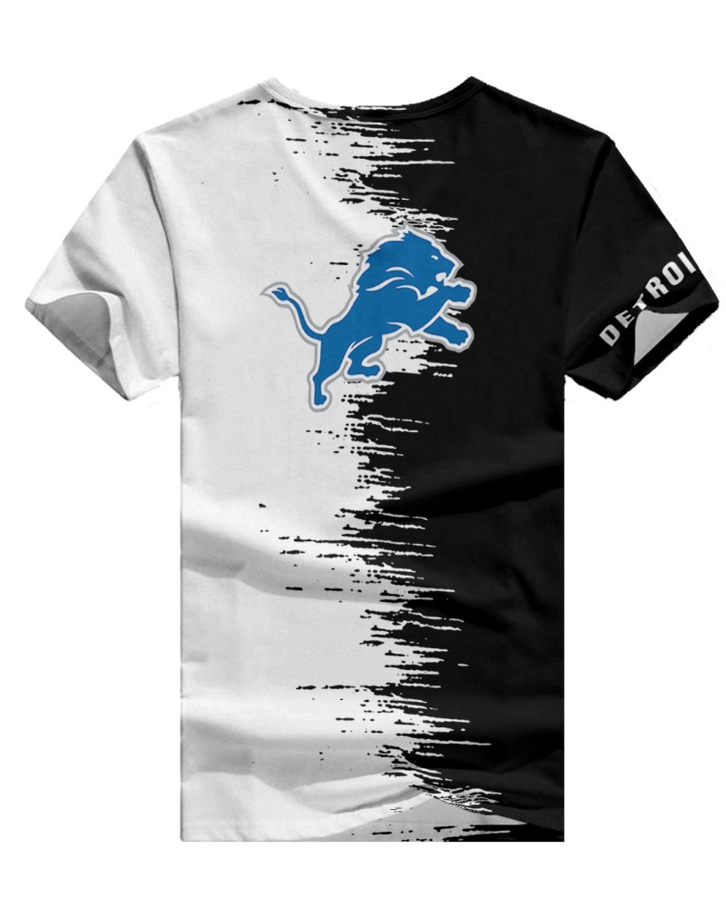 Detroit Lions Summer V-neck T-shirt - Perfect for Game Days