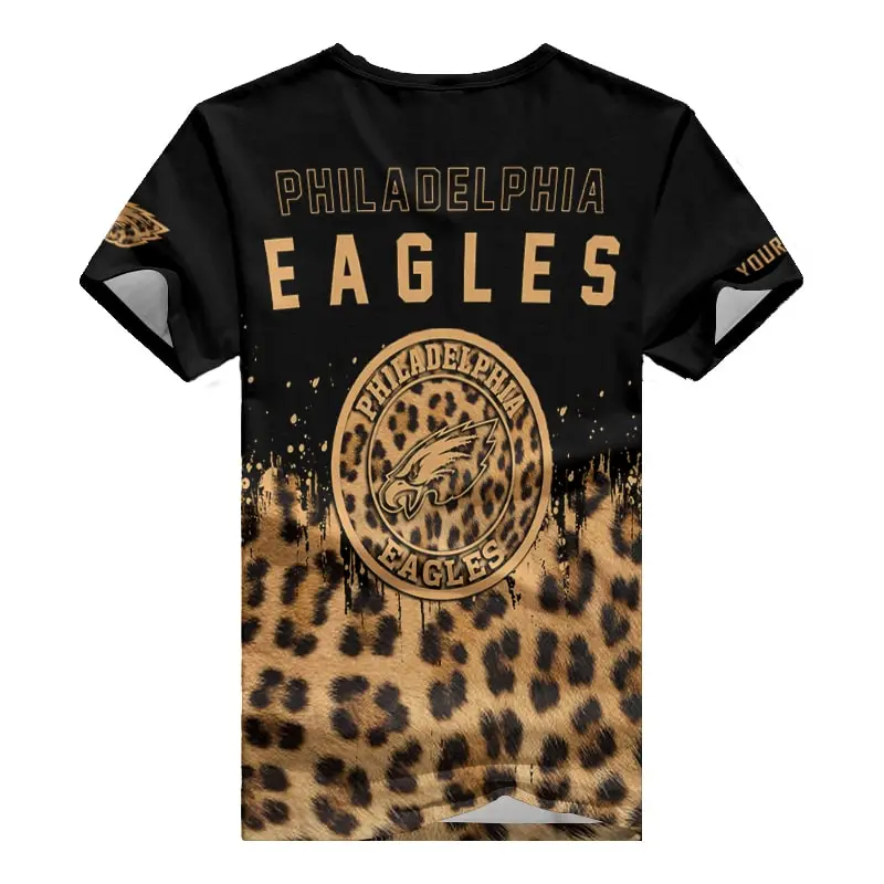Philadelphia Eagles Personalized V-neck Women T-shirt Image 3