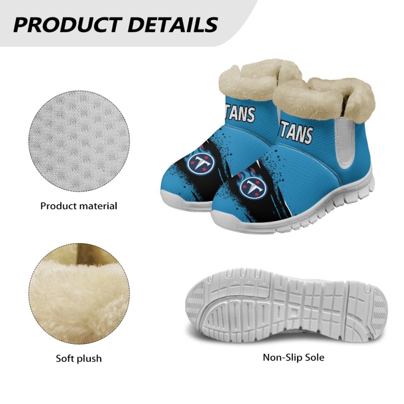 Tennessee Titans Comfy Winter Snow Boots Image 14