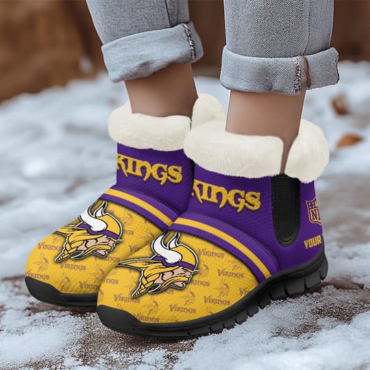 Minnesota Vikings Winter Snow Boots