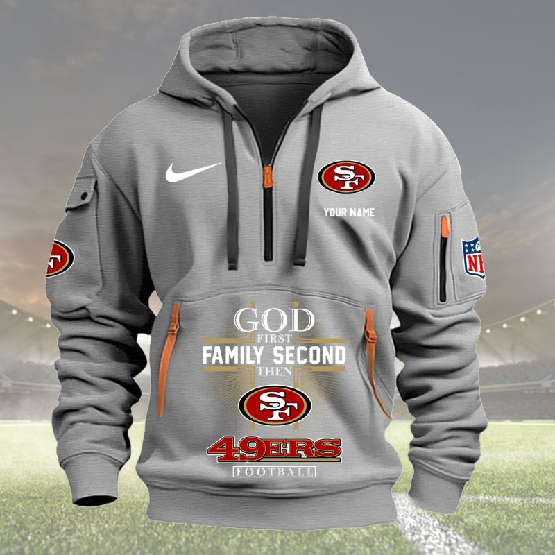 Gray San Francisco 49ers Hoodie