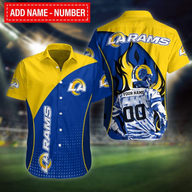 Sizing Chart for Los Angeles Rams Personalized Button Shirt