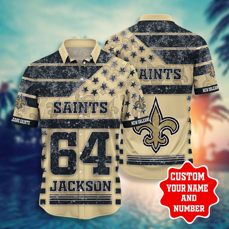 New Orleans Saints Personalized Shirt and Shorts