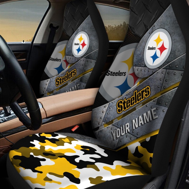 Pittsburgh Steelers Car Seat Covers - Side View