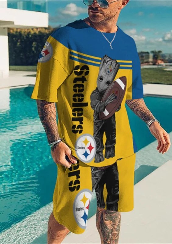 Pittsburgh Steelers T-shirt and Shorts AZTS119 - Game Day Outfit