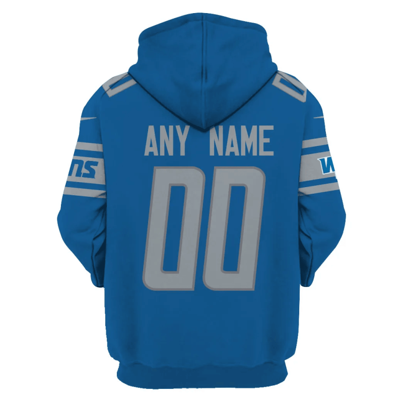 Detroit Lions Personalized Hoodie in Use