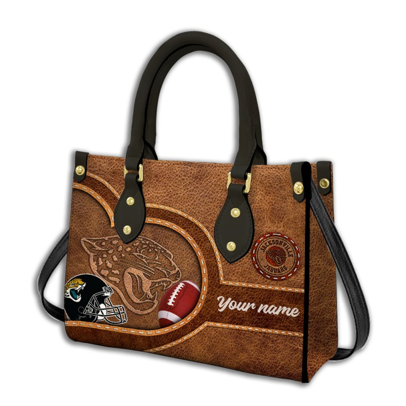 Jacksonville Jaguars Personalized Leather Hand Bag