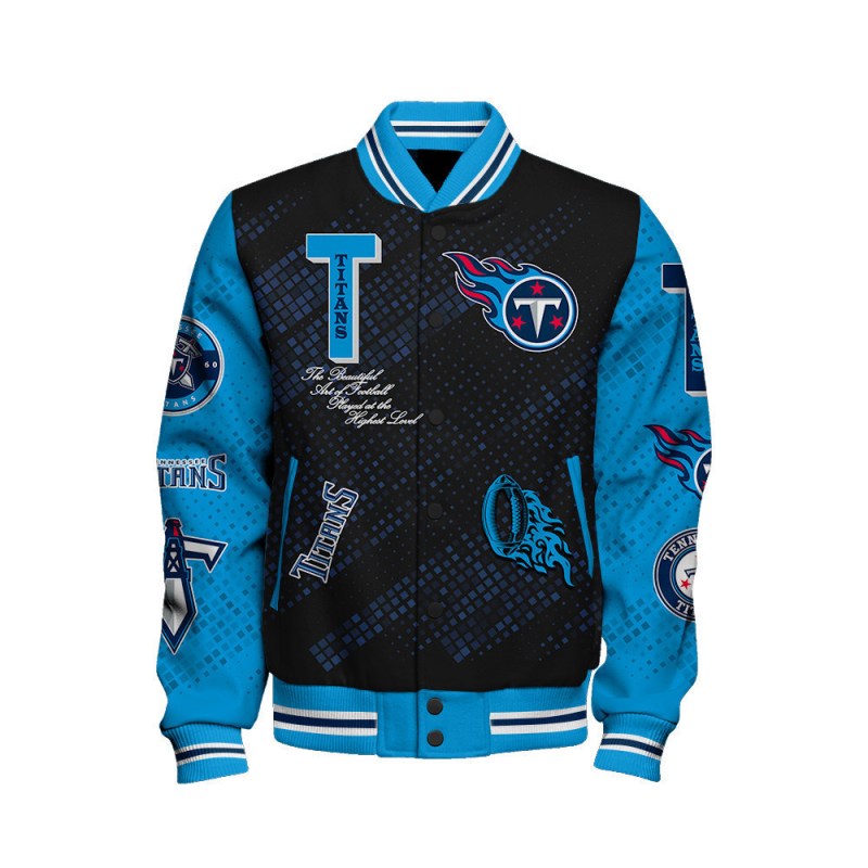 Tennessee Titans Varsity Jacket Detail