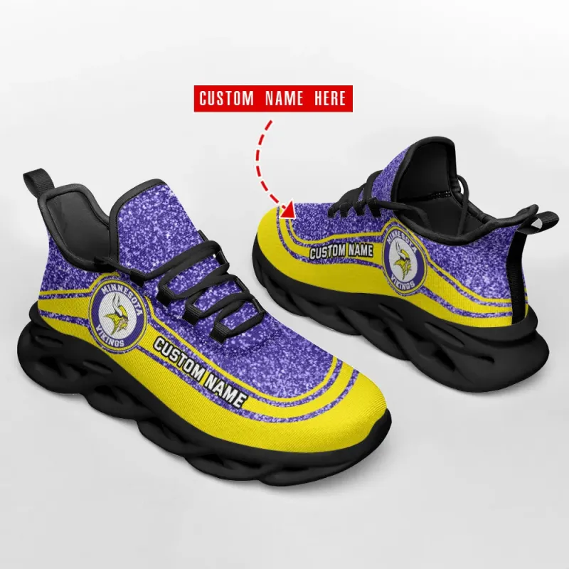 Minnesota Vikings Personalized Yezy Running Sneakers