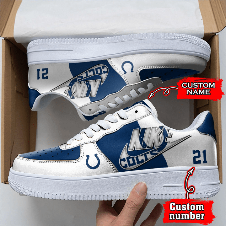 NFL Indianapolis Colts Custom Air Force 1 Sneaker