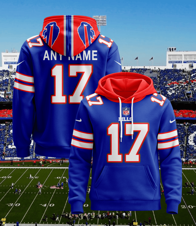 Buffalo Bills Personalized Football Hoodie