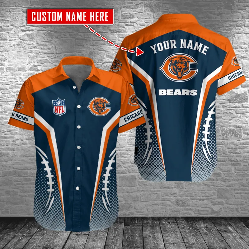 Sizing Chart for Chicago Bears Personalized Button Shirts