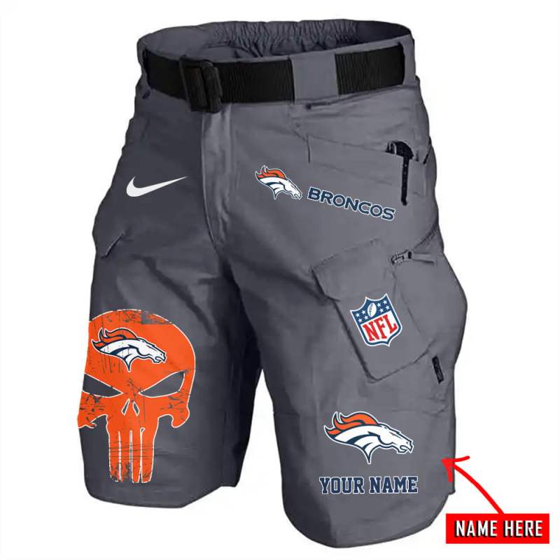 Denver Broncos Front Pockets Men Shorts