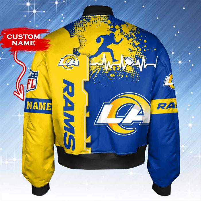 Los Angeles Rams Bomber Jacket Front View
