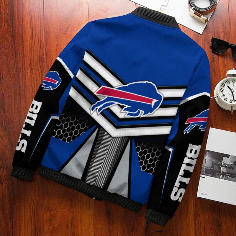 Buffalo Bills Bomber Jacket Back View