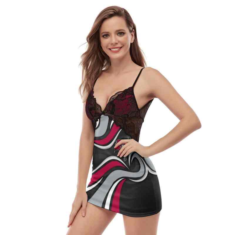 Tampa Bay Buccaneers Lace Back Strap Slip Dress Image 3