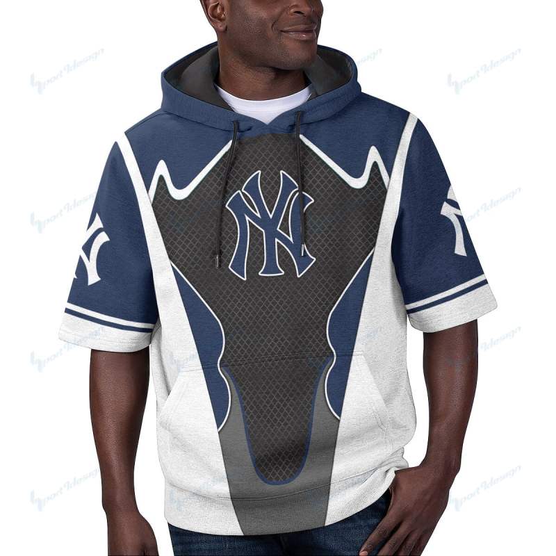 New York Yankees Short Sleeve Hoodie