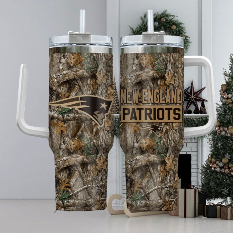 New England Patriots 40oz Tumbler Front View