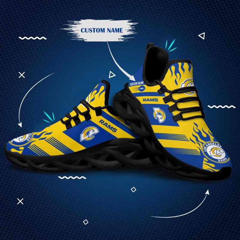 Los Angeles Rams Personalized Yezy Running Sneakers