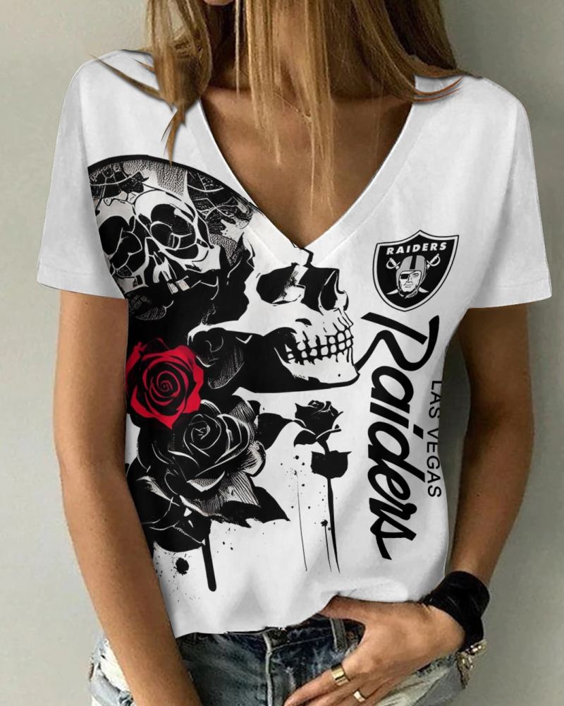Las Vegas Raiders V-neck Women's T-shirt
