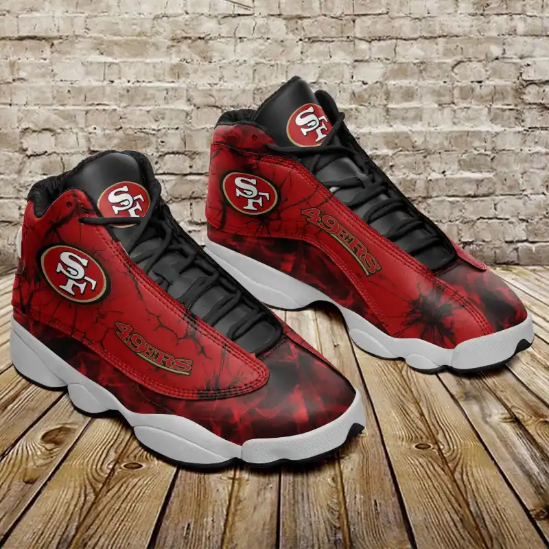 San Francisco 49ers Air JD13 Sneakers Image 1