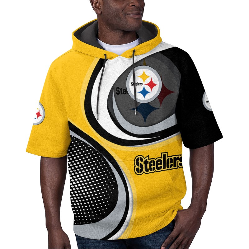 Pittsburgh Steelers Short Sleeve Hoodie