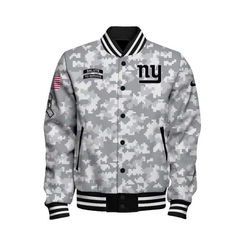 New York Giants Varsity Jacket - Back View