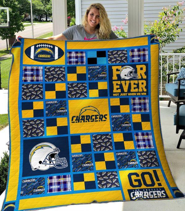 Los Angeles Chargers Premium Quilt Size Chart