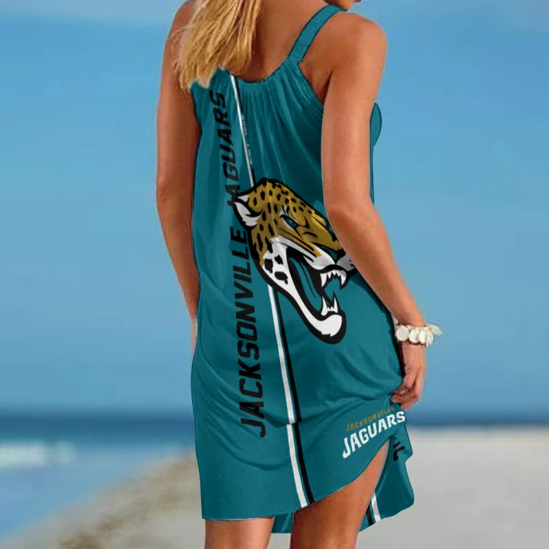 Jacksonville Jaguars Personalized Beach Dress