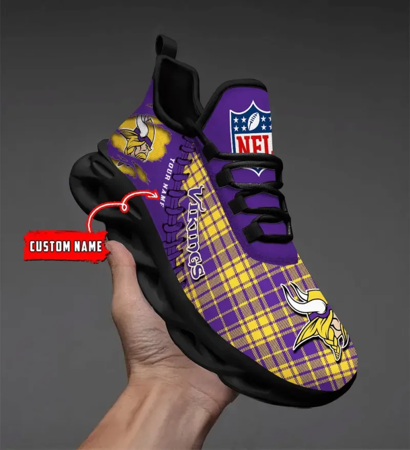 Comfortable Minnesota Vikings personalized sneakers
