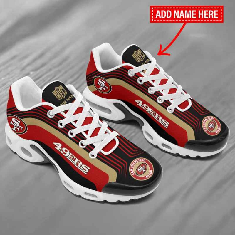 San Francisco 49ers Personalized Plus T-N Youth Sneakers