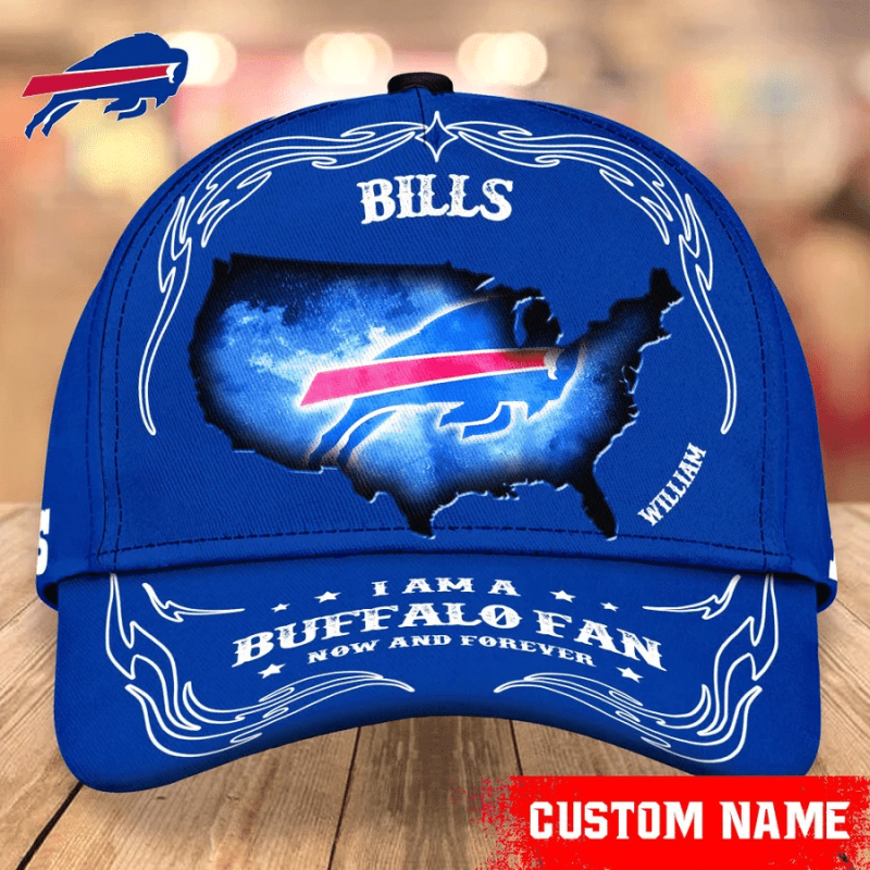 Buffalo Bills Baseball Cap Custom Name 1